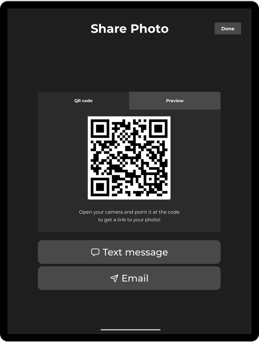 HALO app share options
