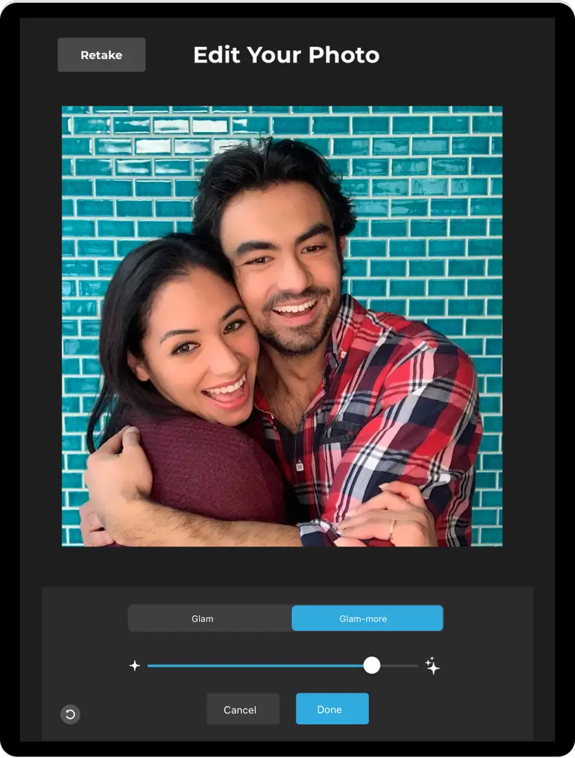 HALO app photo editing