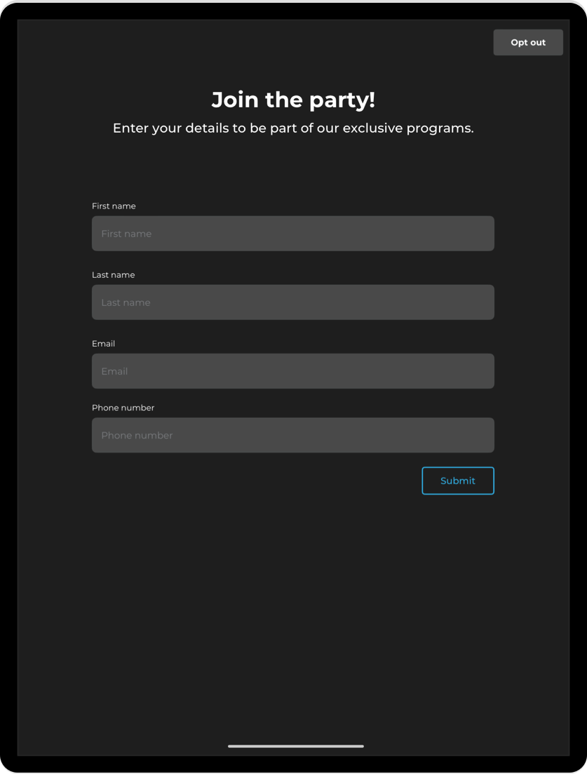 HALO app data capture