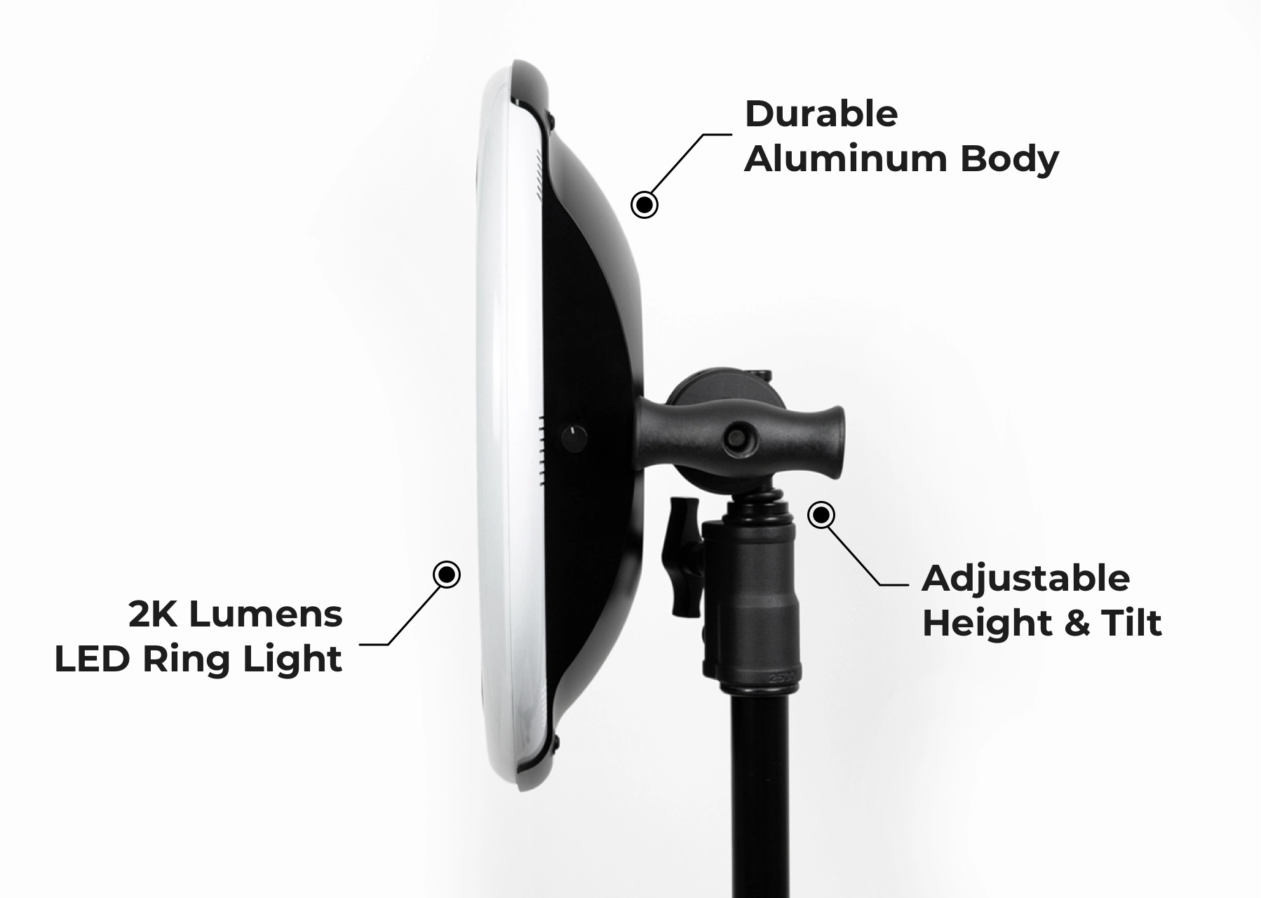 Simple Booth HALO iPad photo booth ring light features